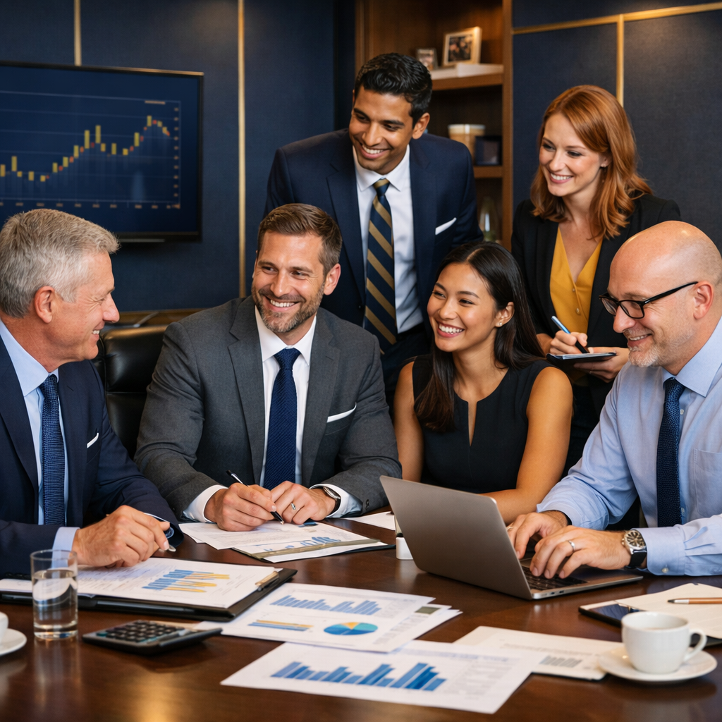 Equipe de especialistas em contabilidade e assessoria financeira